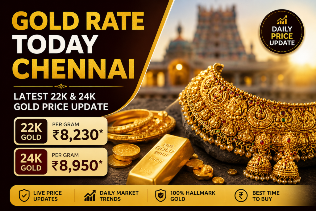 The best gold rate today Chennai